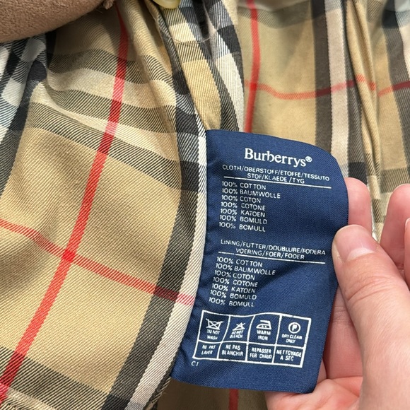 Vintage Burberrys long trench belted coat jacket removable lining - Picture 7 of 14